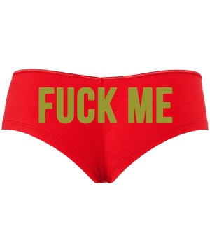 Panties Fuck Me boy Short Panties - Naughty Flirty Boyshort underewear - Gold - CV18STH0RD6