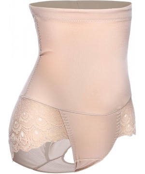 Shapewear Invisable Body Shaper High Waist Tummy Control Panty Slim Butt Lifter Waist Trainer - Beige - CS188CS6WME