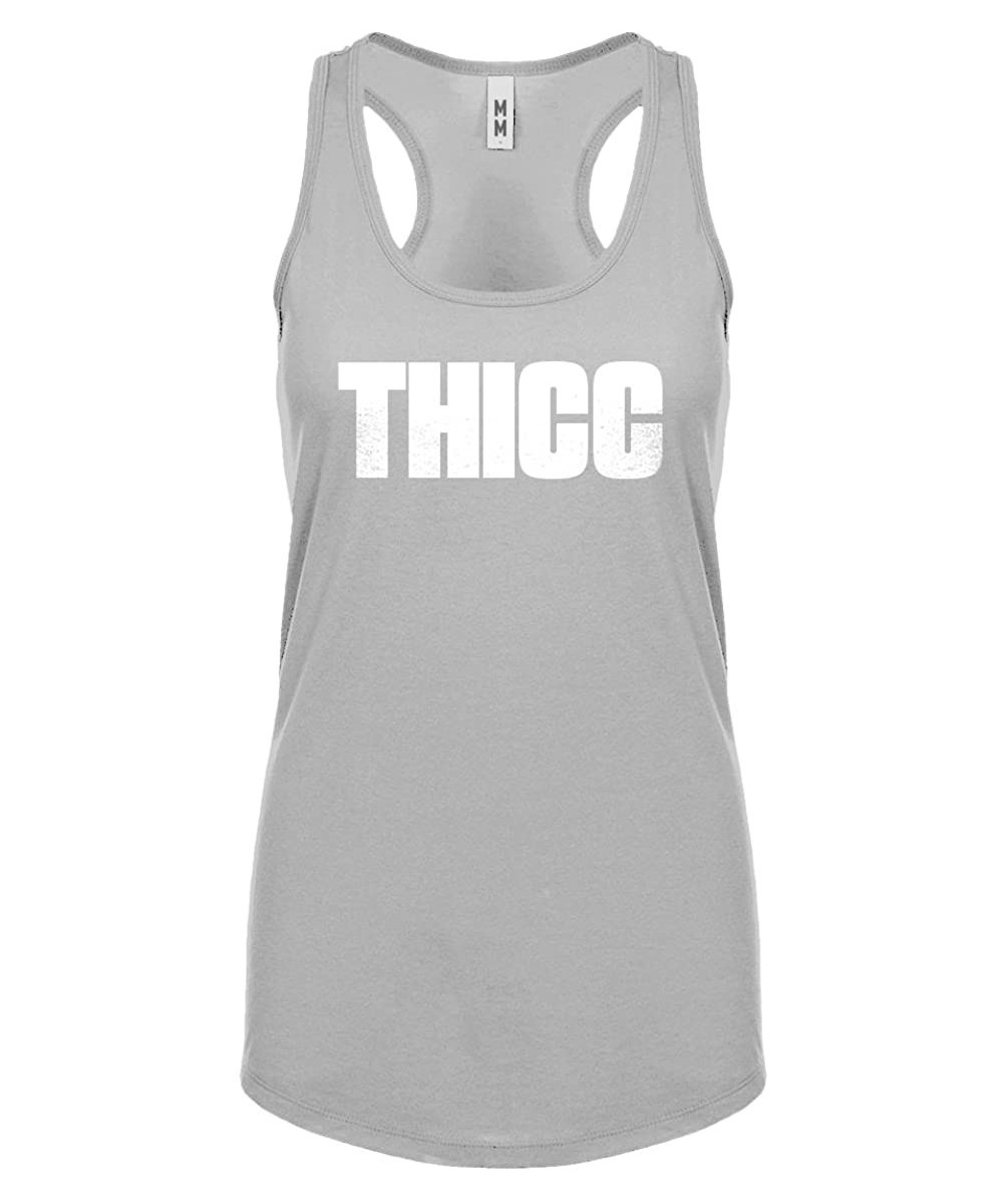 Camisoles & Tanks Thicc Womens Racerback Tank Top - Heather Grey - CH186EYXOSS