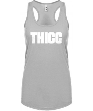 Camisoles & Tanks Thicc Womens Racerback Tank Top - Heather Grey - CH186EYXOSS