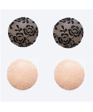 Accessories Invisible Nipple Stickers 2 Pairs/lot Lace Silicone Nipple Cover Adhesive Breast Petals Invisible Chest Sticky An...