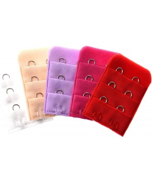 Accessories 5 Pcs Extension Bra 2 Hooks Extender Lingerie Random Color - Pink - CJ19DUGMQKQ