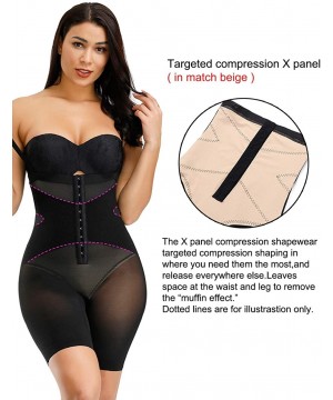 Shapewear Body Shaper for Women Tummy Control High Waisted Butt Lifter Shapewear - Mixcolor - CJ18ZDC6MD2