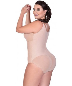 Shapewear Women's Seamless Firm Control Shapewear Faja Open Bust Bodysuit Jumpsuit Body Briefer Shaper Corset Cincher - Khaki...