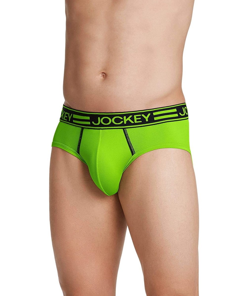 Briefs Men's Underwear Sport Max Mesh Brief - Sport Green - CY18UQ97IG2