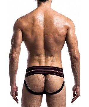 G-Strings & Thongs Men Sexy Breathable Pouch Athletic Supporter Jockstrap Jock Strap Thong - Black - CI186S869SQ