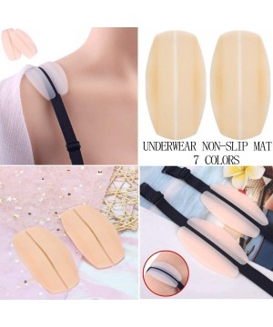 Accessories 1 Pair Women Soft Silicone Bra Strap Cushions Holder Non-Slip Shoulder Protectors Pads (B) - B - CK18I3E5RU8