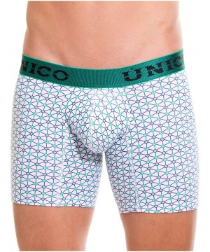 Boxer Briefs Microfiber Medium Boxer Briefs for Men Print Ropa Interior Masculina - Tricolor Claro - C1184S7TQ2N