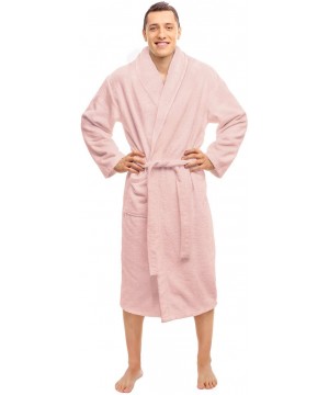 Robes Hotel & Spa Pink Robe- Plush Terry Weave- Long-Staple Combed Cotton- Unisex Bathrobe for Women and Men- Extra Large Siz...