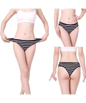 Panties Women's 5 Packs Cotton Hipster Panties Seamless Low-Rise Half Back Coverage Panty Sexy Bikini Underwear - CD18L6IIY8D