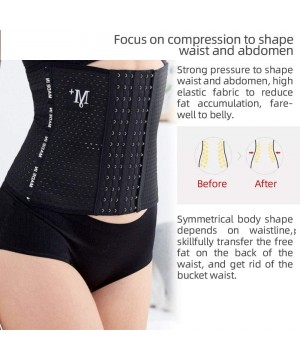 Shapewear Waist Trainer Waist Cincher Body Shaper Trimmer Slimmer Belt for Women Tummy Control Weight Loss Black - CP199S6YIGW