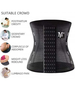 Shapewear Waist Trainer Waist Cincher Body Shaper Trimmer Slimmer Belt for Women Tummy Control Weight Loss Black - CP199S6YIGW