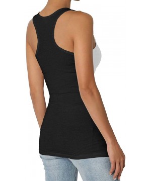 Camisoles & Tanks Luke Combs Womens Super Soft Camisole Stretch Casual Premium Tank Tops Black - CS19644KWU0