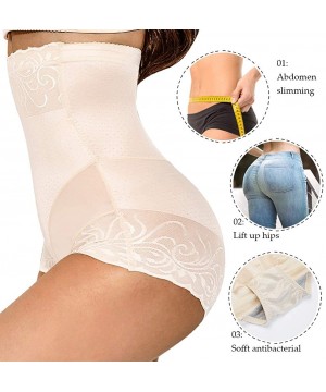 Shapewear Women Body Shaper Seamless Butt Lifter Shapewear Hi-Waist Waist Trainer Tummy Control Panty - Beige - C218WE6L98S