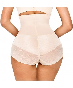 Shapewear Women Body Shaper Seamless Butt Lifter Shapewear Hi-Waist Waist Trainer Tummy Control Panty - Beige - C218WE6L98S