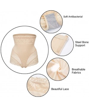 Shapewear Women Body Shaper Seamless Butt Lifter Shapewear Hi-Waist Waist Trainer Tummy Control Panty - Beige - C218WE6L98S