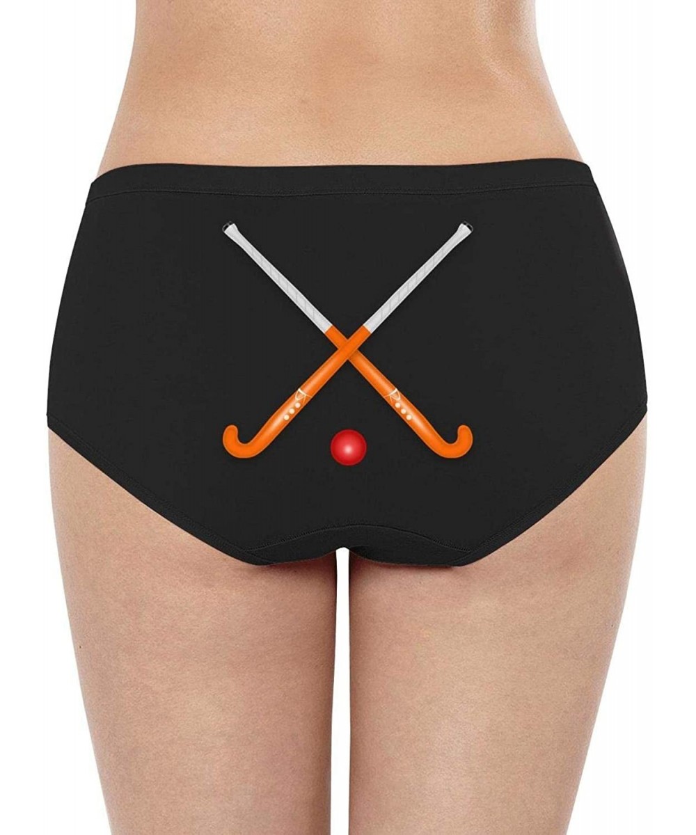 Panties Womens Ladies Happy Camper Campfire Low Waist Underwear - Hockey Lover Gift - C318SUI26RD