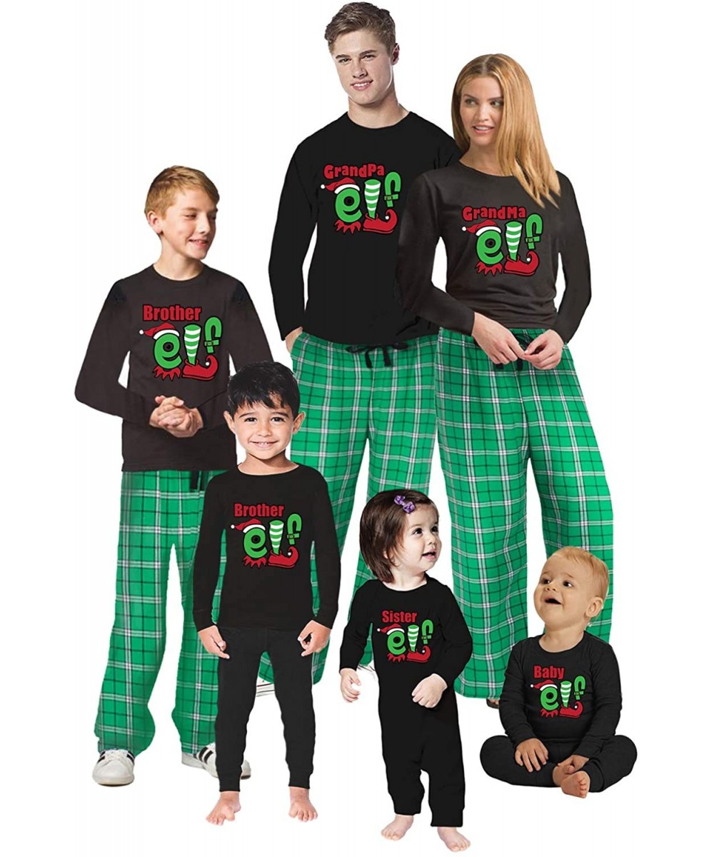 Sleep Sets Christmas Pajamas for Family Grandma Grandpa Elf Matching Christmas Sleepwear - Style 2 - CU1934YT8Z8