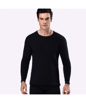 Thermal Underwear Men's Thermal Underwear Set- Fleece Lined Long Johns- Winter Base Layer Top & Bottom Sets for Men - Dark Gr...