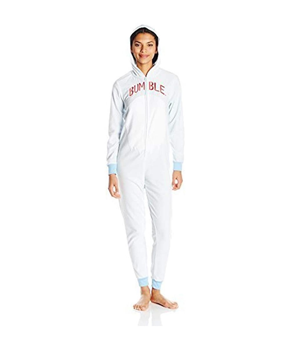 Sets Women's Bumble Cos Play Hoodie Union Suit - Light Blue - CU12MJGK2UH