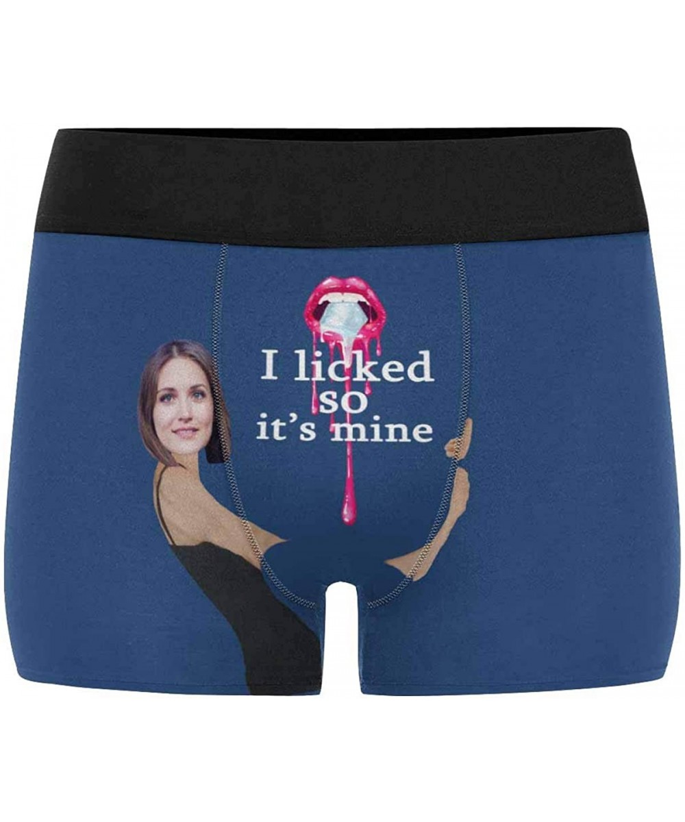 Boxer Briefs Custom Girlfriend Face I Licked It Men's Boxer Briefs Birthday Day Gifts Boxers for Men Funny Underwear Shorts -...