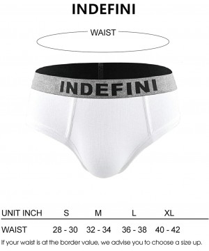 Briefs Men's Underwear Cotton Briefs Comfort Wide Waistband- Size (Pack of 1/5) - 5 Pack of White - CU18NXRK0C6