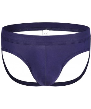 G-Strings & Thongs Hot Men's Jockstrap Thong Underwear Mens Underwear Showing Off Bubble Butt - Sapphire - CM199U6KOS6