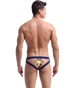 G-Strings & Thongs Hot Men's Jockstrap Thong Underwear Mens Underwear Showing Off Bubble Butt - Sapphire - CM199U6KOS6