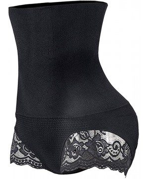 Shapewear Women High Waist Cincher Girdle Tummy Slimmer Sexy Thong Panty Shapewear - Black (Hip Abundant) - C0186O0EMQK