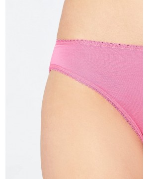 Panties Women's Cotton High Leg Brief Panty- Multipack - 5-pack Azelea Pink/Navy Sky/Melange - CR1883L4Z2H