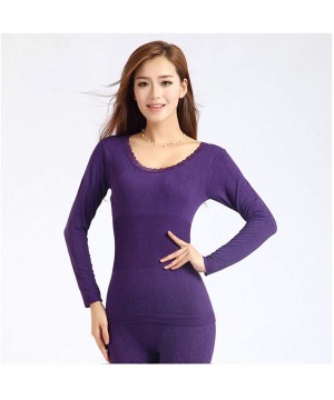 Thermal Underwear Women Thermal Underwear Winter Long for Female Warm Thermal Set Seamless Body Suit Warm Ladies Tops+Pants -...