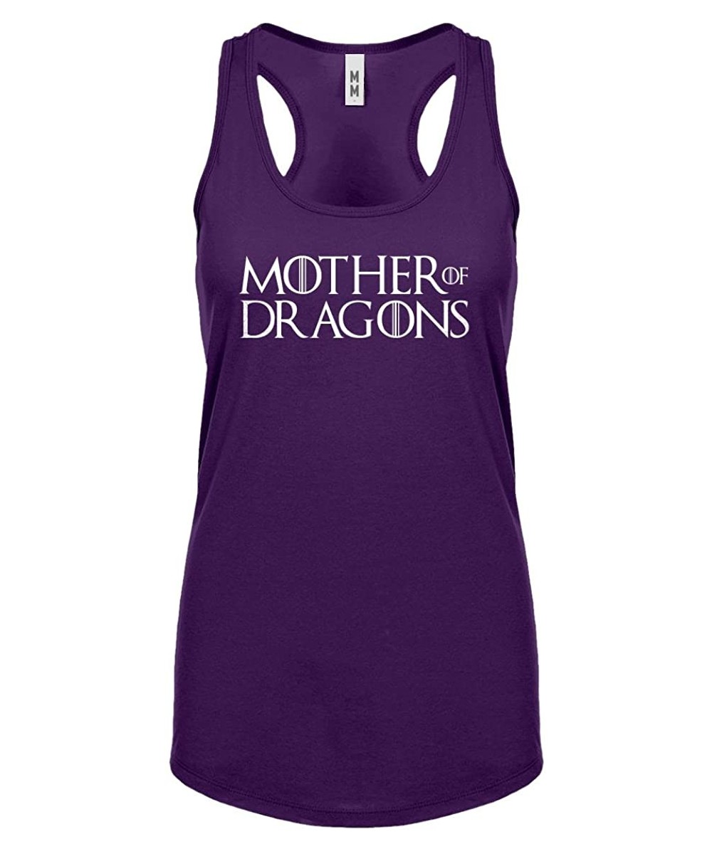 Camisoles & Tanks Mother of Dragons Womens Racerback Tank Top - Purple - CU18864Q89D