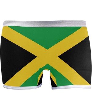 Panties Women's Seamless Boyshort Panties Israel Flag Underwear Stretch Boxer Briefs - Jamaica Flag - CM18SAKYN2Z