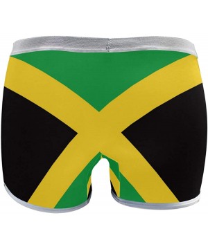 Panties Women's Seamless Boyshort Panties Israel Flag Underwear Stretch Boxer Briefs - Jamaica Flag - CM18SAKYN2Z