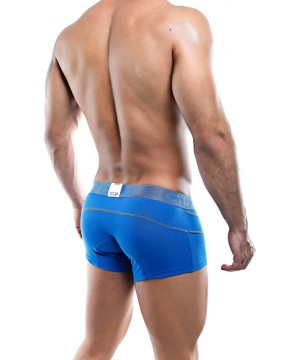 Boxer Briefs Mens Sexy Designer Boxer Trunk Soft Comfort Underwear OTG016 - Royal Blue - CL18CZLODOE