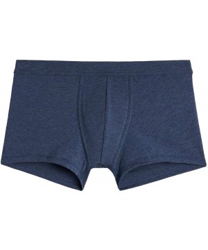 Boxers Mens Supima Cotton Loose Fit Boxers - Blue - 5210 - Denim Blue Blend - CX18G6HC48G