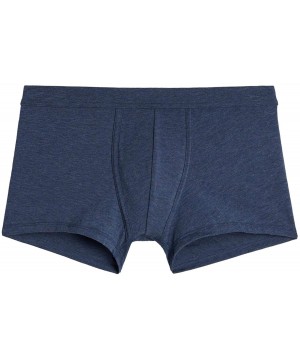 Boxers Mens Supima Cotton Loose Fit Boxers - Blue - 5210 - Denim Blue Blend - CX18G6HC48G