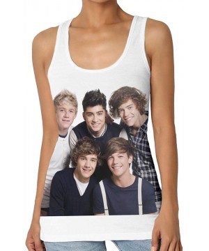 Camisoles & Tanks One Direction Women's Fitness Premium Seamless Classic Tank Top Black - Black - C919CXZMKTO