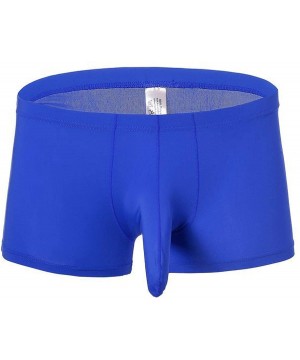 Briefs Men's Briefs Low Waist Bikini Bulge Enhancing Comfort Not Compression Underwear - Blue 2 - C319DI3LDML