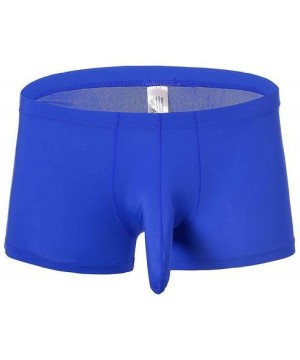 Briefs Men's Briefs Low Waist Bikini Bulge Enhancing Comfort Not Compression Underwear - Blue 2 - C319DI3LDML