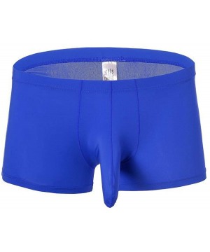 Briefs Men's Briefs Low Waist Bikini Bulge Enhancing Comfort Not Compression Underwear - Blue 2 - C319DI3LDML