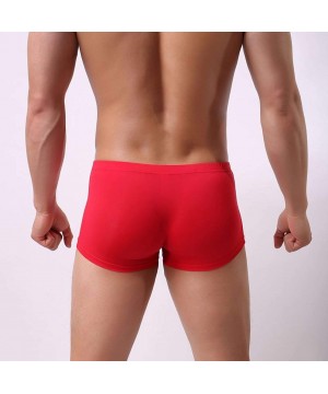 Briefs Men's Briefs Low Waist Bikini Bulge Enhancing Comfort Not Compression Underwear - Blue 2 - C319DI3LDML