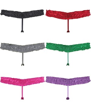 Panties Sexy Comfy Women's Satin Thong Panties Strings Underwear - Pack D(6 Pack) - CV18YS6NXT6