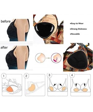 Accessories Bra Inserts Self-Adhesive Bra Pads Inserts Removable Silicone Breast Lift Sticky Cups (colorful) - 1 - CM12H4QI6ZZ