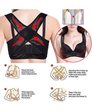 Shapewear X Strap Bra Support for Women Chest Brace up Posture Corrector Shapewear Vest - Beige - C118IIYRH6S