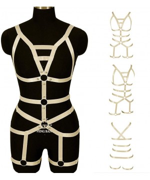 Garters & Garter Belts Harness bra Female Body Harness Set Garter Punk Gothic Style Soft And Elastic Size Can Be Adjusted - Y...