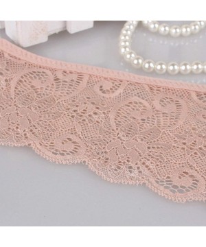 Thermal Underwear Fashion Delicate Women Translucent Underwear Sheer Lace Tank Lace Sexy Underpant - Pink - CJ194N6ZUNU