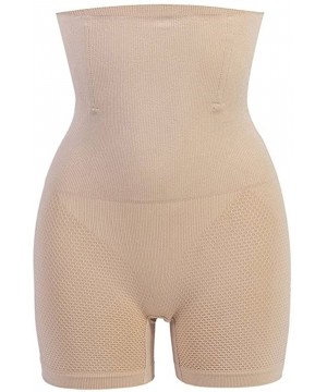 Shapewear Women Butt Lifter Shapewear Hi-Waist Tummy Control Panty Waist Trainer Body Shaper - Beige (Thigh Slimmer) - CC187I...