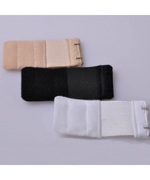 Accessories Lady 5 Pcs Soft Comfortable Bra Extender with 2 Hook Soft Bra Strap Underwear Back Band Extension - White - C8185...