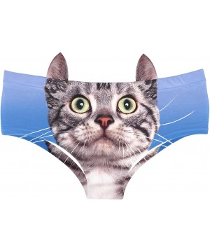 Panties Women's Flirty Sexy Funny Naughty 3D Printed Animal Tail Underwears Briefs Gifts With Cute Ears - What to Think - CT1...